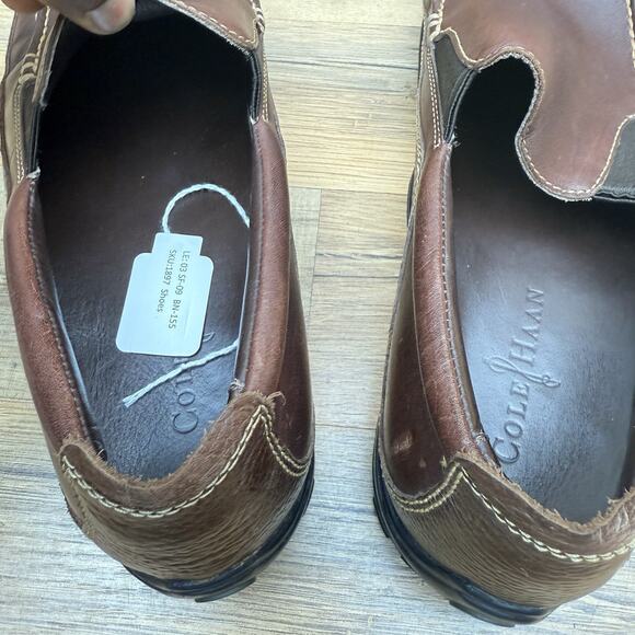 Cole Haan Tucker Venetian Men's Size 11 Slip Ons Casual Shoes Leather Brown - Picture 7 of 8